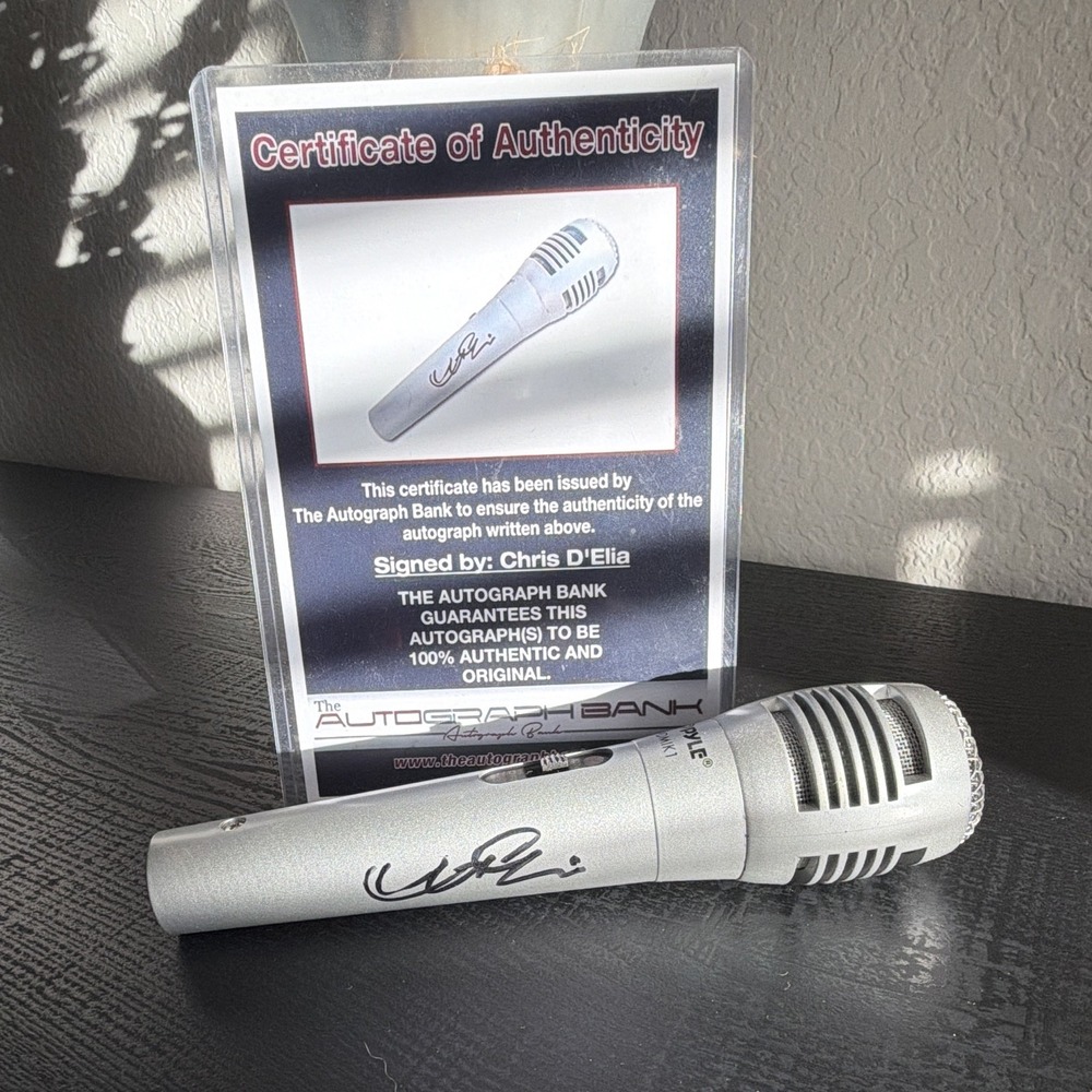 Microphone Chris D'elia Signed Autograph w/ Certificate